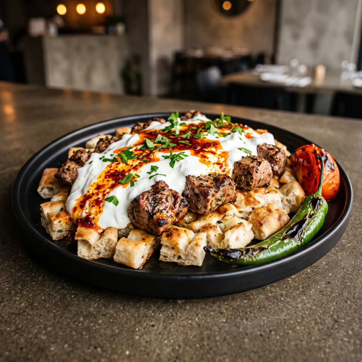 Lamb Shish with Yogurt